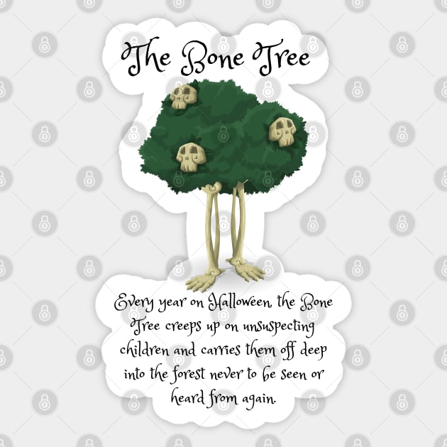 The Bone Tree Sticker by AlmostMaybeNever